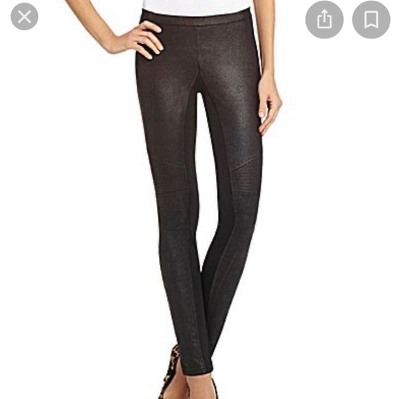 Gianni Bini Harlo Faux Leather Front Leggings NWT - Picture 1 of 8